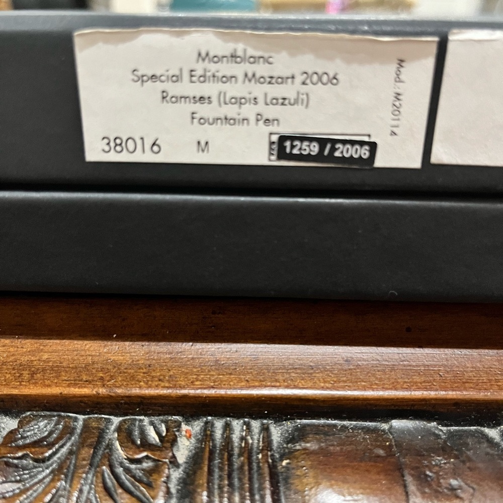 Mont Blanc Mozart Special Edition 2006 Fountain Pen.